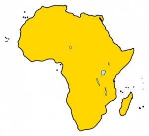 карта Афрыкі