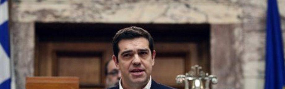 greecesプライム-大臣-アレクシス・tsiprasは--設定されている-にレイ・アウト彼の-債務と経済改革 - 計画